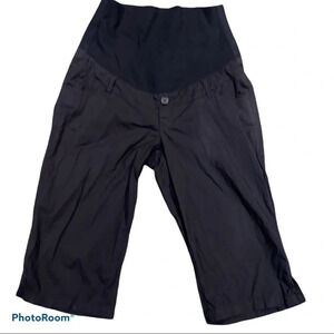 Thyme  maternity black cargo shorts Sz S